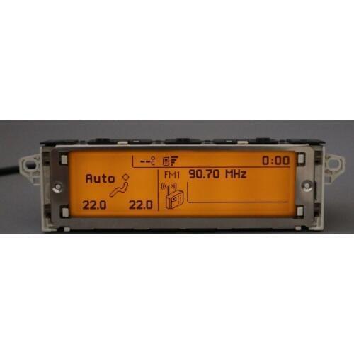 Screen support USB Dual-zone air Bluetooth Display yellow monitor 12 pin for Peugeot 307 407 408 screen citroen C4 C5 screen