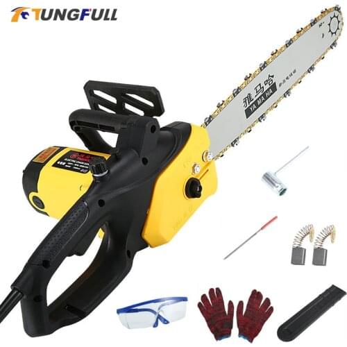 High Power 3200w Electric Chainsaw Wood Cutting Machine 220V Logging Saw Wood Saw Woodworking Cutting Chainsaw Chain Cutter