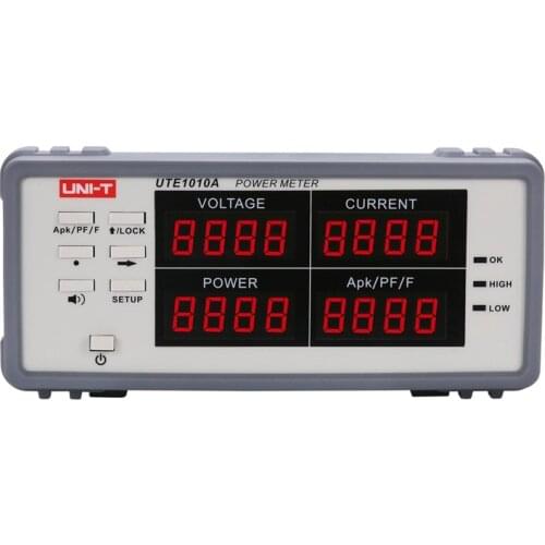 UNI-T UTE1010A True RMS Voltage Current Analyzer Digital Power Meter Electrical Parameter Tester Power Range 3000W 4 Displays