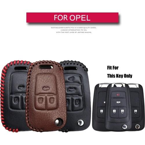 LeatherCar Key Case Cover For Opel Mokka Corsa D E C Vivaro Astra K J GTC H Antara Insignia Zafira Meriva Key Shell Accessories