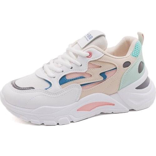 Womens Vulcanize Shoes Platform Chunky Sneakers,off white Brown Sports Shoes,Comfort Casual High Sneaker Women Vulcanize Sneake