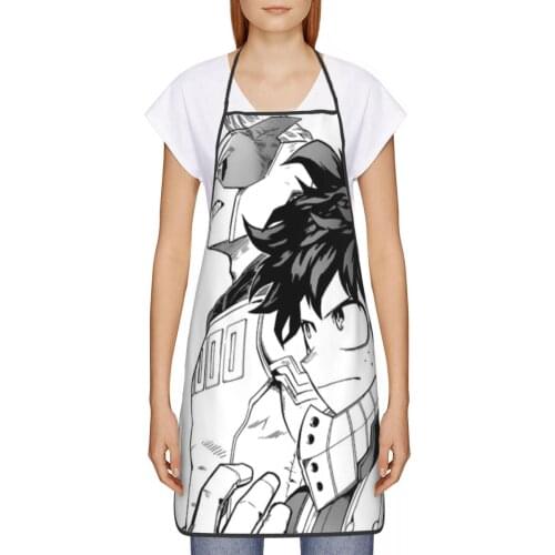 My Hero Kitchen oil resistant wreath Anime Cosplay kitchen aprons women Man For baking accessories 72*52cm