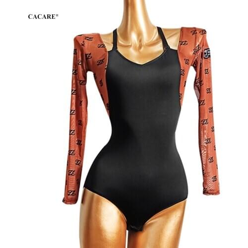 Fashion Leotard Bodysuit for Ballroom Dance Competition Dresses Waltz Tango Dance Dresses Standard Flamenco Costume Body D0779
