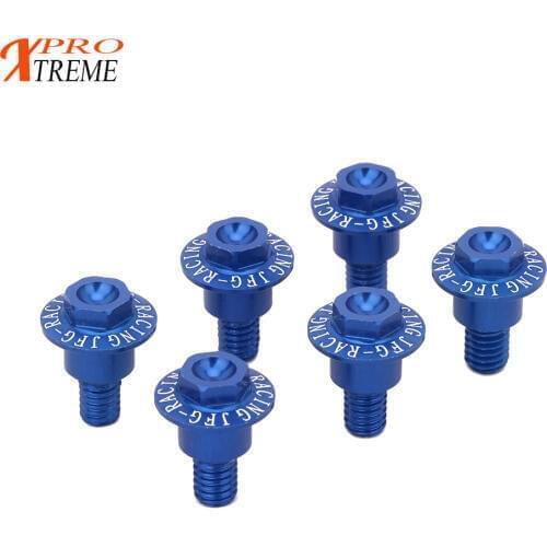 Motorcycle 6 Pcs Shock Absorber Guard Screws For YAMAHA YZ125 YZ250 YZ250F YZ450F 08-20 YZ 125X 250X YZ450FX 16-20 YZ250FX 15-20