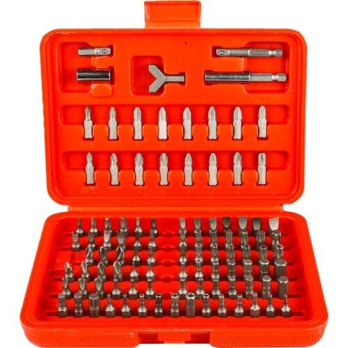 100pcs Chrome-vanadium steel Security Screwdriver Bit Set Tamper Proof Bolts Torx Tamper Hex Hand Tools Accessories
