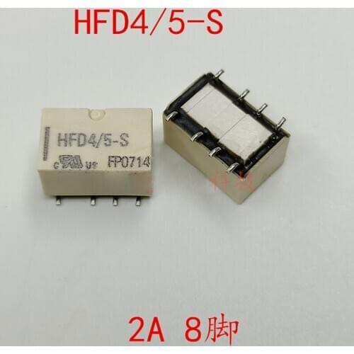New 10pcs/lot HFD4/5-S 5VDC 2A 8PIN SMD