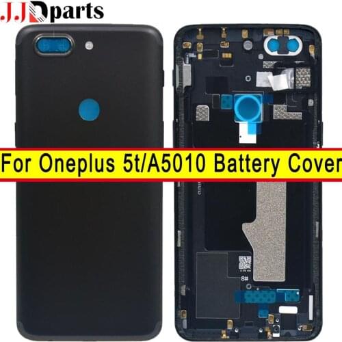 Original Back Housing OnePlus A5010 5T Battery Cover Rear Door Housing Case One Plus Replacement OnePlus 5T Batt3+6ery Cover