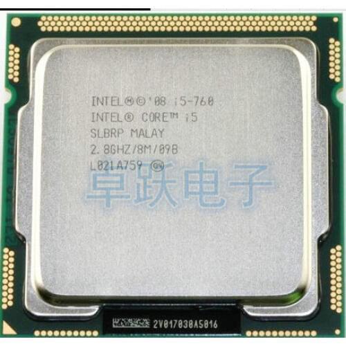 Free shipping Original Intel Core i5-760 Processor 2.8 GHz 8MB Cache Socket LGA1156 45nm Desktop CPU I5 760 scrattered piece