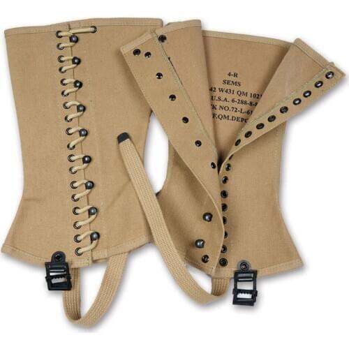 WWII WW2 US ARMY M1938 CANVAS LEGGINGS PUTTEE