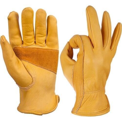 Cowhide Sports Motorcycle Cycling Ski Gloves Windproof Anti Cold Anti Snowboard Hiking Hunting Gloves for Men and Womem