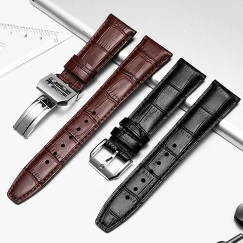 Watch Band For IWC PORTOFINO PORTUGIESER Genuine Leather Men 20mm 22mm Watch Strap Watch Chain Watch Accessories Watch Bracelet