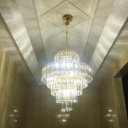 European Luxury Gold Crystal Chandelier Lighting Bedroom led Round Crystal Lamp Living Room Dining Room Crystal Chandelier Lamps