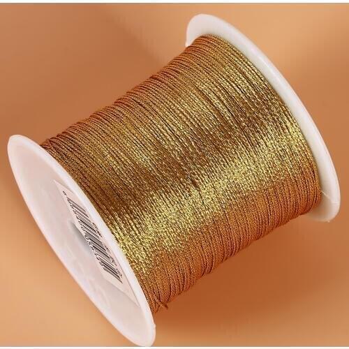 Silver/ Golden Color Chinese Knot Cord String Cord For DIY Handmade Handicraft Tool Hand Stitching Thread