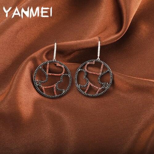 Gun Black Love Heart Spades Square Round Earrings Poker Design Element Unique Design Jewelry серги 2021 тренды pendientes de aro