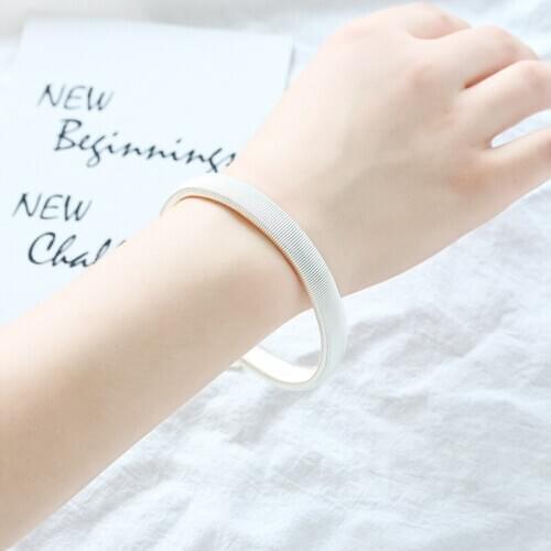 GorGor Bangles Unisex Originality Statement Minimalist Three Color Spring Stretchable 7cm Creative Anniversary Jewelry 17030352