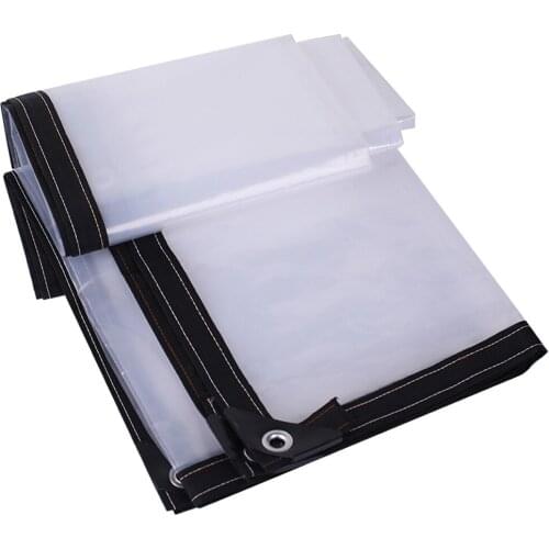 Waterproof PE Shade Cloth Cover Ground Plant Cover Transparent Sun Shade Gardening Accessories With Grommets Bungee Balls