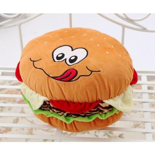 [ Funny ] 40cm soft hamburger pillow household act the role ofing is tasted super lovely creative gift swathes whimsy Baby toy