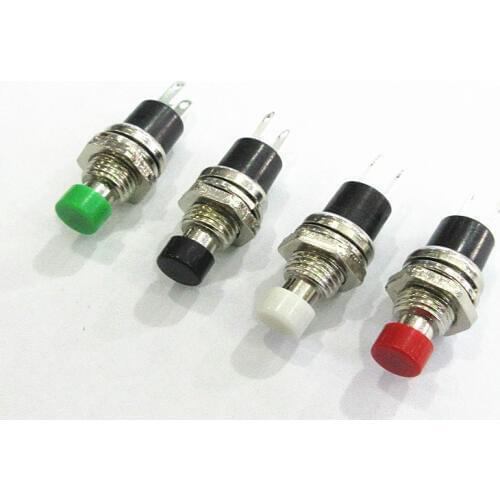 10pcs PBS-110 Normally Open 7mm Momentary Push button Switch reset Micro Switch ON OFF 2Pin