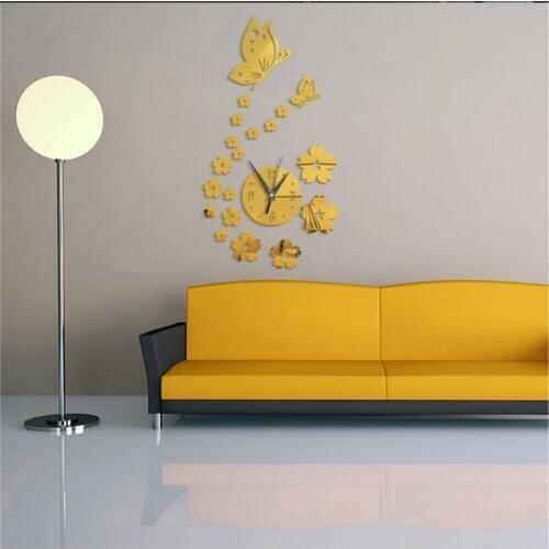 12pcs 3D Mirrors Butterfly Wall Stickers Decal Wall Art Removable Room Party Wedding Decor Home Deco Wall Sticker for Kid