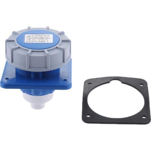 16AMP Flat Industrial Electrical Plug IP67 Marine Shore Power Socket