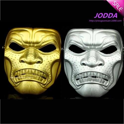 2021 New Spartan Warriors Mask Golden and Silver Knight War Halloween Masquerade Cosplay Props Resin Horror Grimace Sparta Masks