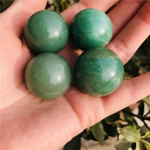 4Pcs Natural Dongling Jade Crystal Ball, Meditation Reiki Healing