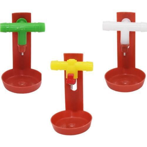 40 sets Chicken steel columns drinking cup Red hanging Cup 360-degree water Chicken tool Nipple drinkers Poultry supplies