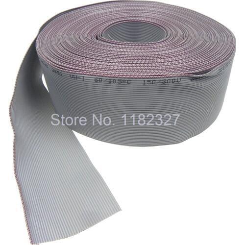 5 meters/lot) Flat Ribbon Cable UL2651 40Pin 1.0mm 5 meters grey color IDC flat wiring cable
