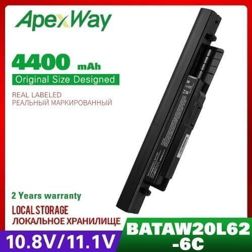 6 Cells Apexway 10.8V 5200 mAh Laptop Battery for BENQ JoyBook S43 Series BATAW20L6 BATAW20L61 BATAW20L62 Notebook Batteria