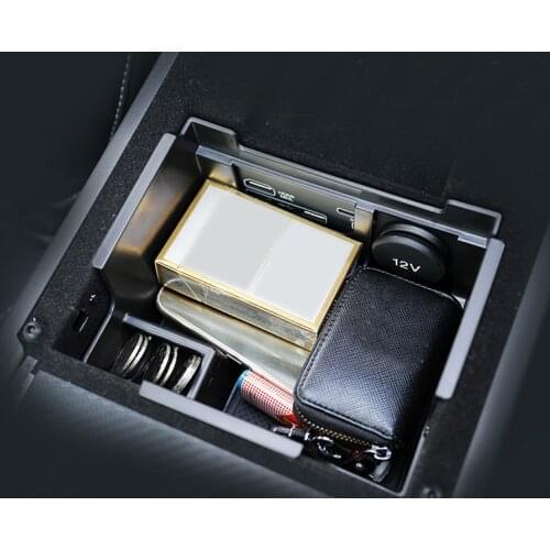 For Jaguar F-Pace X761 2016 2017 / Jaguar XF X260 2016 Interior Central Armrest Storage Box Organizer Case 1pcs Car Styling