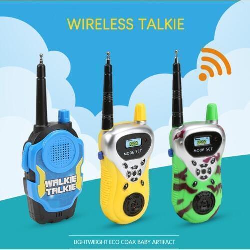 Kids Walkie Talkie Handheld Electric Strong Clear Range Two Way Radio Station Comunicador HF Transceiver Child Interactive Toy