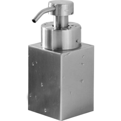 304 Stainless Steel Soap Dispenser Shower Gel Dispenser Bottle Shampoo Foamer Foaming Bottle Lotion Bottle Silver