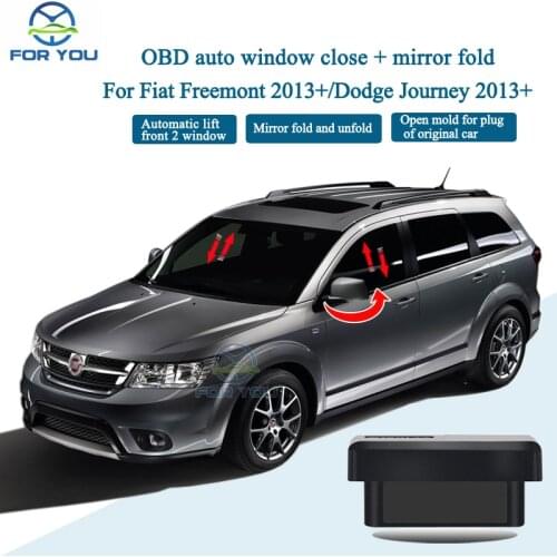 FORYOU OBD Car Auto Power Front 2 Window Closer Open and Side Mirror folder Kit For Dodge Journey 2013+ / Fiat Freemont 2013