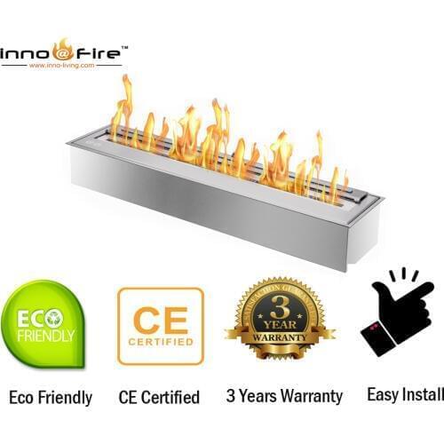 Inno living fire 62 inch bio ethanol glass fireplace ethanol heaters