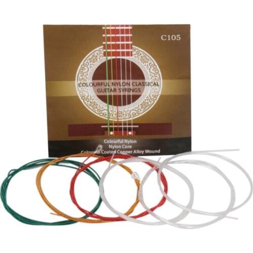 IRIN C105 Classical Guitar Strings Nylon Core Colorful Coated Copper Alloy Wound