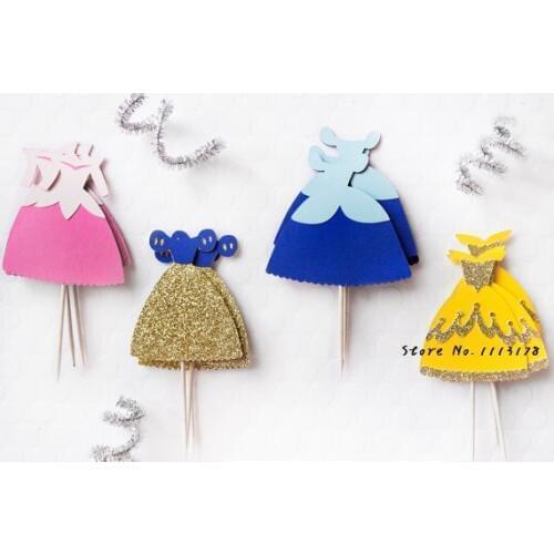 Mixed princess Glitter Cupcake Toppers grils birthday Wedding Bridal baby Shower Engagement Party Bachelorette food picks