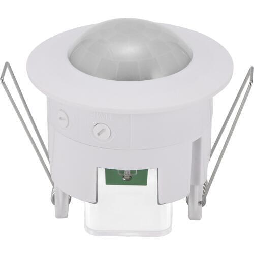 Mini Infrared Motion Sensor Switch 360 Degree PIR Detection Recessed Ceiling Occupancy Motion Sensor Detector Lamp Light Switch