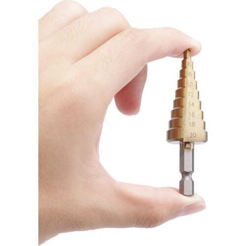 12//20/32mm Multi-purpose HSS Triangle handle straight groove step drill titanium plating Reamer Iron Aluminum knife