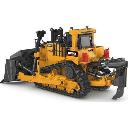 Crawler Bulldozer Model Alloy Diecast 1:50 Tracked Engineering Track Car High Simulation Collection Metal Toys gift For Kids