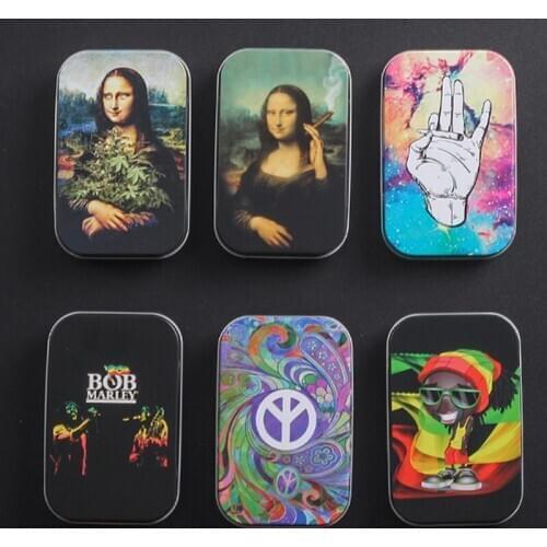 Fashion Tobacco Box Cigarette Box Humidor Cigarette Cigar Tobacco Rolling Paper Storage Box Case Container Smoking Accessories