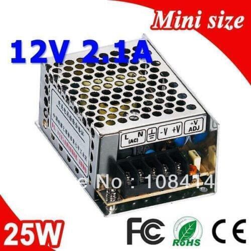 MS-25-12 Mini Size Single Output Switching power supply 25W 12V 2A for LED Strip light