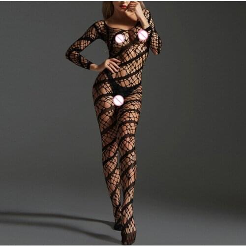 Spider Web Underwear Sexy Lingerie Lenceria Chemises Night Bodysuits Sexy Bikini Erotic Crotchless Sleepwear Porno Women Costume