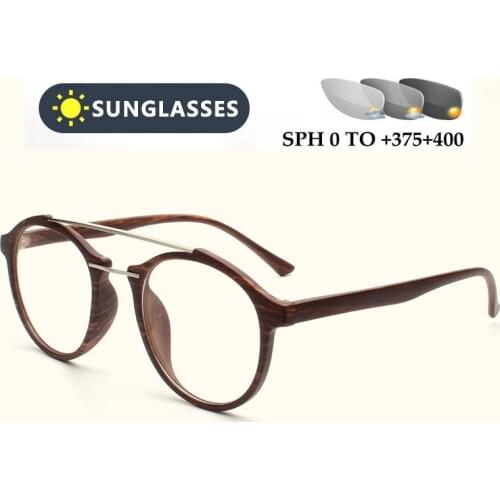 Wood Progressive Multifocal glasses Transition Sunglasses Photochromic Reading Glasses Men Points for Reader Near Far sight FML