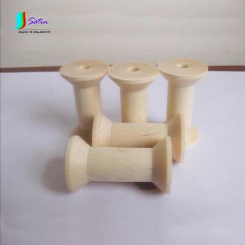 Wholesale Wooden Spool for Sewing String Twine Storage 3X4.7cm DIY Sewing Bobbin,String,Spool of thread S0395H