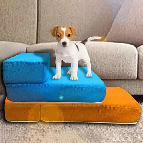 Cat Dog Ramp New Breathable Mesh Foldable Pet Stairs Detachable Pet Bed Pet Dieren Benodigheden Hond Dog Ramp