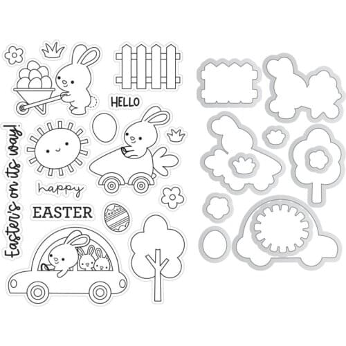 Easter bunny Clear Stamp /Seal for DIY scrapbooking/photo album Decorative clear stamp sheets C657