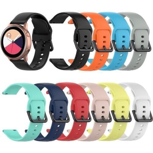 EiEuuk Soft Silicone Replacement Watchband Strap Wristband for Samsung Galaxy Watch 3 41mm/Active 40mm/Galaxy Watch 42mm