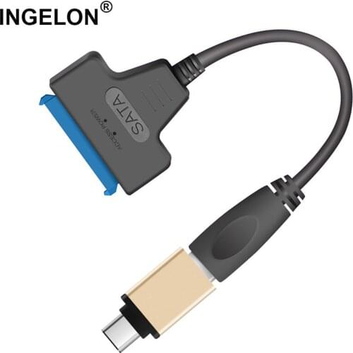 Sata 3 Cable USB C to SATA3 Adapter 2.5 Inch HDD SSD 22 pin Hard Disk Driver III Connectors for Type C Macbook Laptop Computer