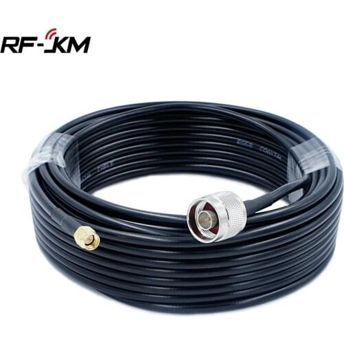 RG58 Cable Jumper Pigtail SMA male to N Male Connector Plug Crimp Adapter 15m