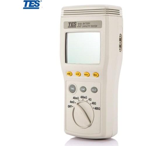 TES-33 Battery Capacity Tester Battery DCA/DCV/Capacity/Resistance/Temperature with USB Datalogger